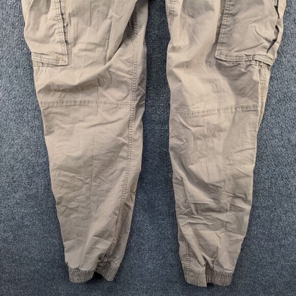 Divided H&M Men's Cargo Pants Tan Size 34 Flat Front Multi-Pocket Tapered Leg - Picture 7 of 12